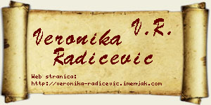 Veronika Radičević vizit kartica